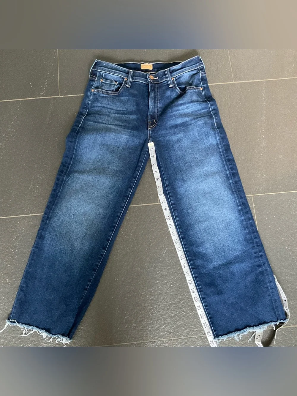 Mother The Mid Rise Rambler Zip Ankle Fray Size 28 Petite - Picture 12 of 12